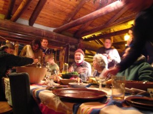 photo of Pete Seeger at birthday dinner, 2008