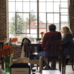 Harold and Cindy Malovany enjoying a light lunch Monday afternoon at the Downtown Bakery in Murphy, NC