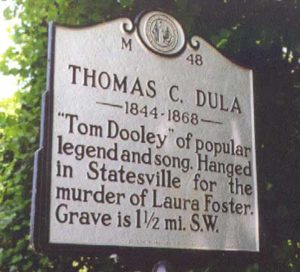 Thomas Dula historical marker