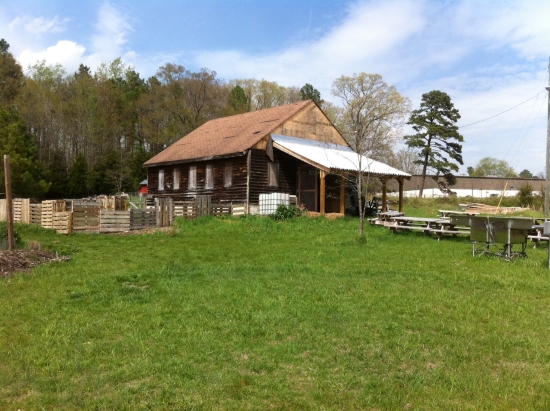 The barn at the Durham Hub Farm.