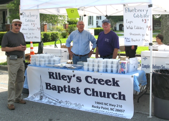 Riley’s Creek Baptist Church booth.  Saturday, June 20, 2015.  Photo: Leanne E. Smith.