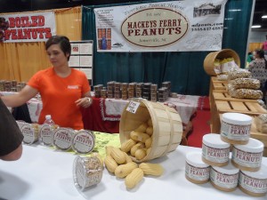 Boiled peanuts are among the products sold by Mackeys Ferry of Jamesville at the Got to Be NC Festival in Raleigh.