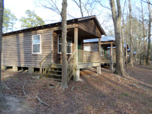 Simple cabins, once popular at Holland’s, have been supplanted by RVs. (Ray Linville)
