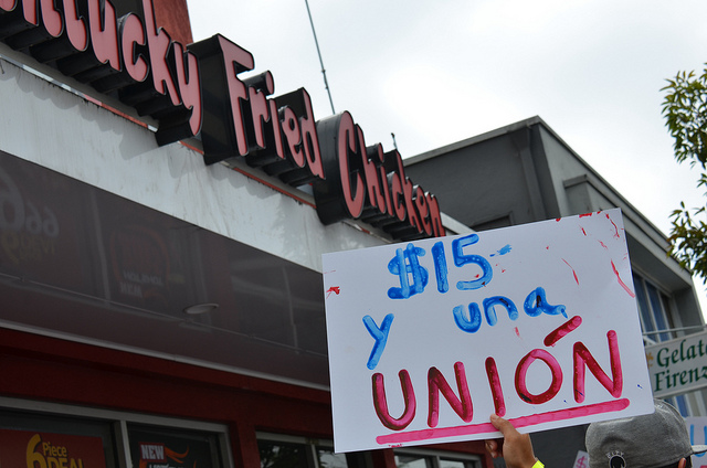 Fast food workers use their voices to tell us what matters to them, but we don't always listen (Photo credit: Steve Rhodes, creative commons. See below for link to license)