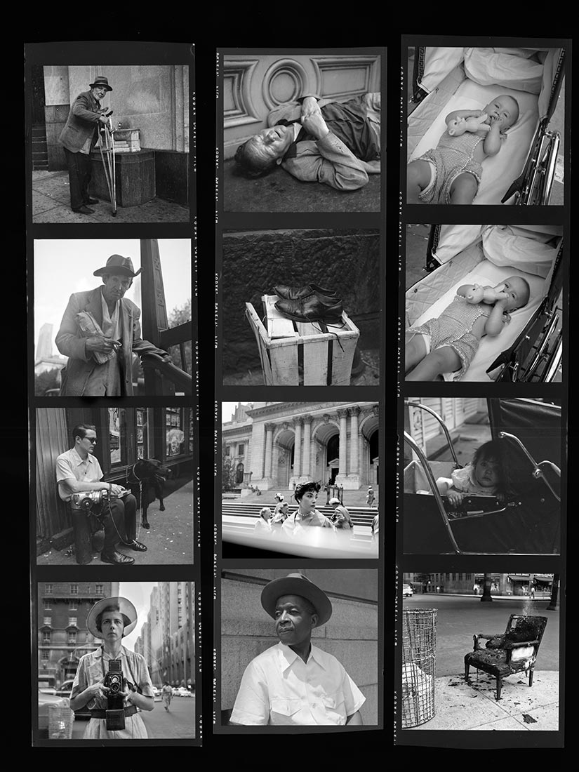 Vivian Maier contact sheet