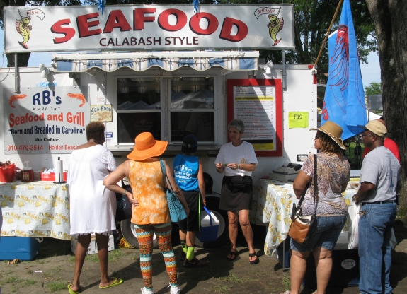 Calabash-style seafood food truck.  Saturday, June 20, 2015.  Photo: Leanne E. Smith.