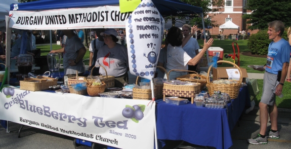 Burgaw United Methodist Church booth.  Saturday, June 20, 2015.  Photo: Leanne E. Smith.