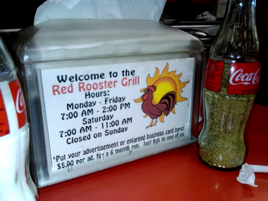 Red Rooster Grill. Walnut Cove, NC.
