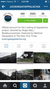 Looking for Appalachia is a good example of an Instagram account dedicated to promoting a cultural project.