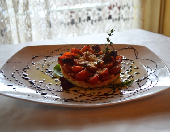 Tomato Tarte. Photo courtesy of Thierry Moity and Caprice Bistro