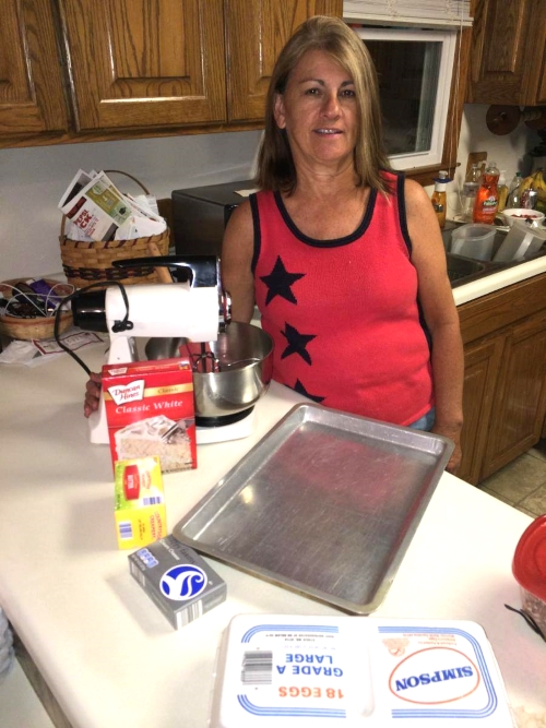 My Grandmother, Dora Efird, stands in her kitchen in Stanly County, NC.