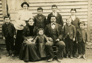 The Caldwell Family, residents of the Cataloochee Valley, in 1902. (photo: National Park Service.)