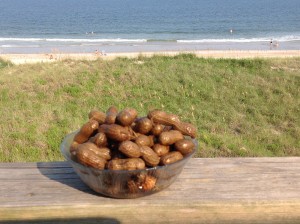Nothing beats being at a N.C. beach, watching the surf, and munching on boiled peanuts.