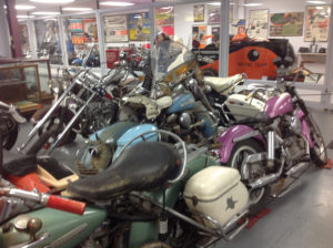 The museum upstairs attracts motorcycle riders on day trips who also enjoy a meal at the diner. (Ray Linville)