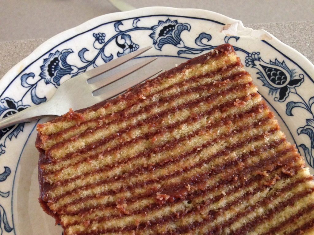 layered chocolate cake