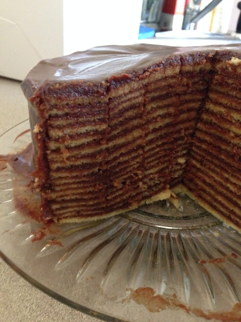 layered chocolate cake