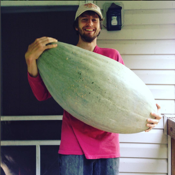 Author with a candyroaster from Jackson County.